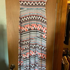 multicolored long skirt